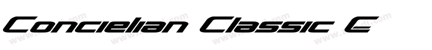 Concielian Classic C字体转换